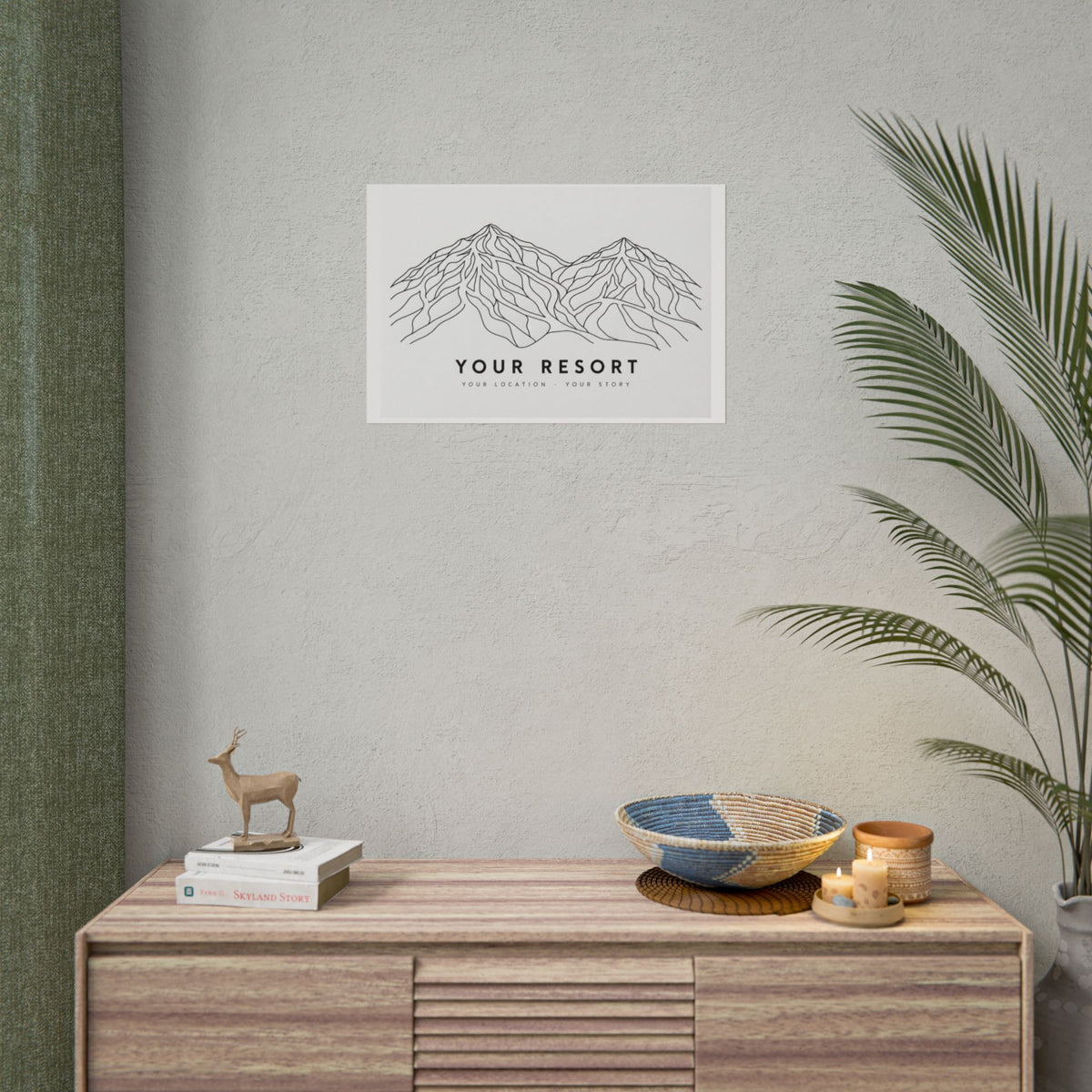 Custom Ski Resort Poster