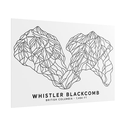 Whistler Blackcomb Ski Resort Poster artwork detail