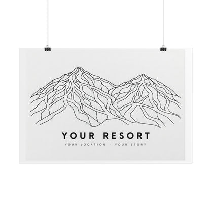 Custom Ski Resort Poster