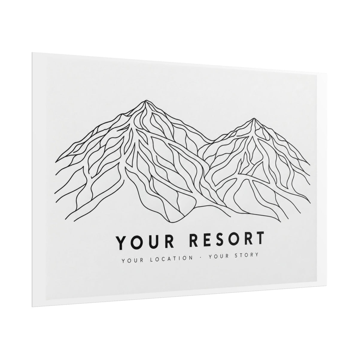 Custom Ski Resort Poster