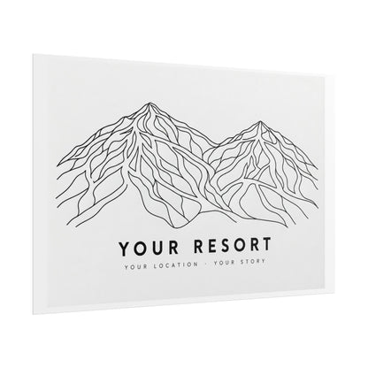 Custom Ski Resort Poster